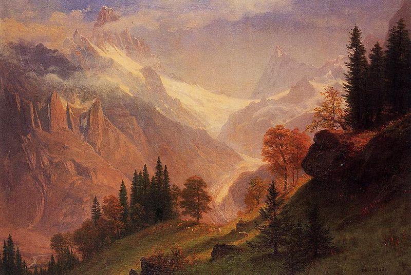 Albert Bierstadt View of the Grindelwald oil painting image